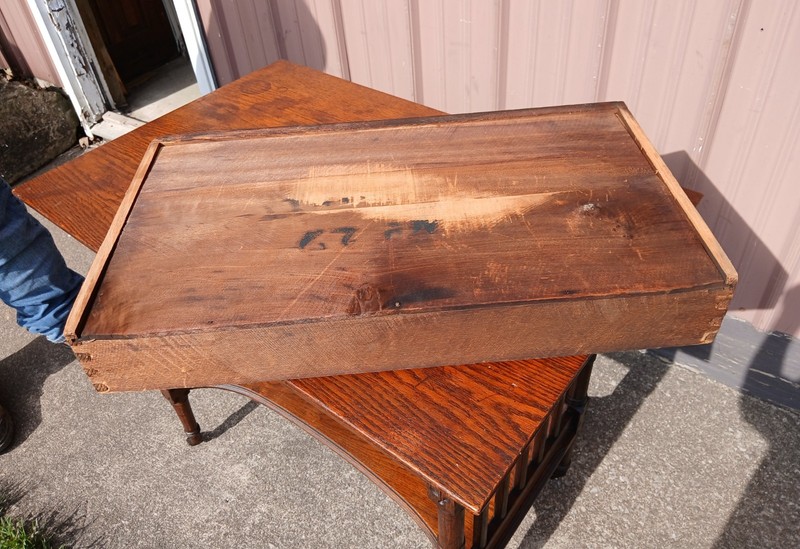 Antique Oak Eastlake Victorian Library Table Desk 1890s An antique oak Eastlake gallery