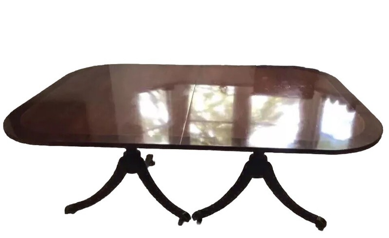 Mid Century Table, Wooden, legs with wheels, wooden