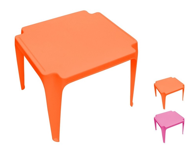 Table In Resin For Kids 50X50 Assorted Color