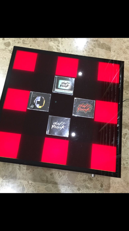 Original illuminated coffee table designed by Daft Punk and Tom Dixon for Habita gallery