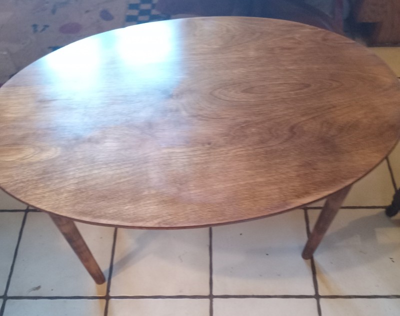 Mid Century Oval Cherry Coffee Table (CT382) gallery