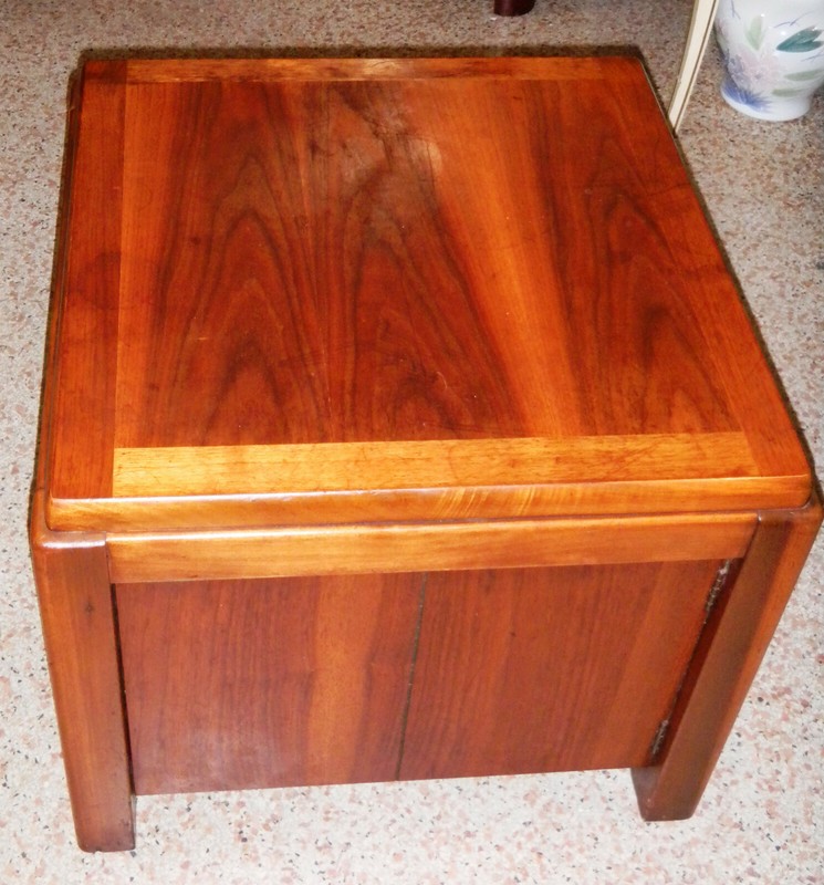 LANE ALTAVISTA CUBIST SIDE TABLE / STORAGE TABLE / WALNUT FINISH - MCM gallery