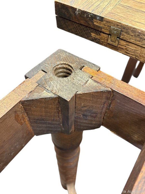 Antique pub draw-leaf Barley Twist Solid Wood Table gallery