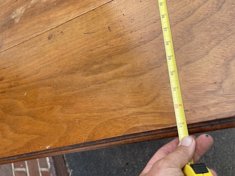 Antique Sutherland Drop Leaf End Table w/ Casters Solid Victorian Wood Working gallery
