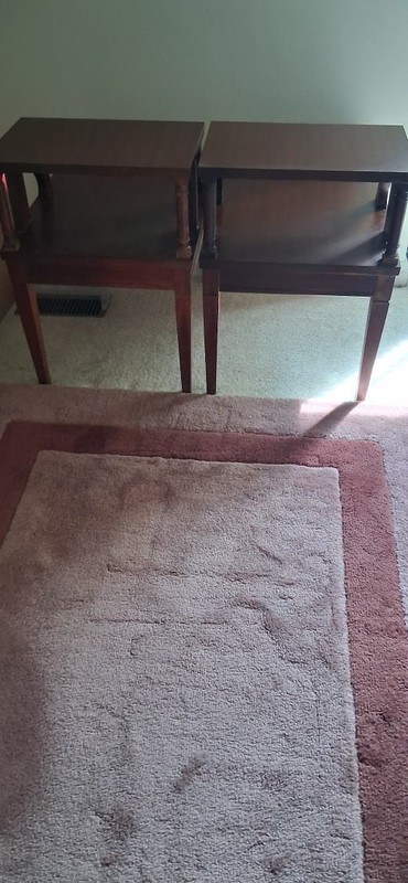 Pair Of Vintage Mersman End Table Genuine Mid Century Modern Tiered Step 2 Tier gallery