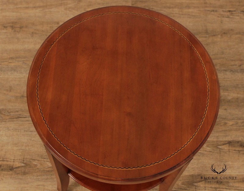CTH Sherrill Occasional Regency Style Cherry Two-Tier Table (B) gallery