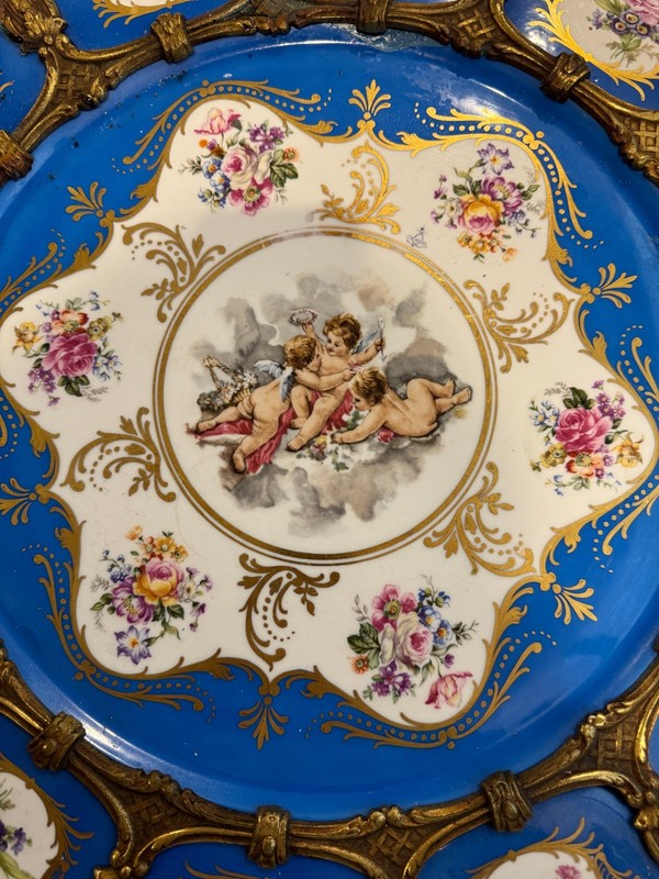 Sevres French 19th Century Guéridon Table Porcelain & Gilt Bronze gallery