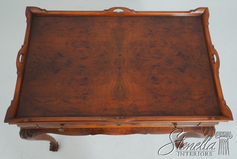 L71167: Italian Chippendale Style Olivewood Tea Table gallery