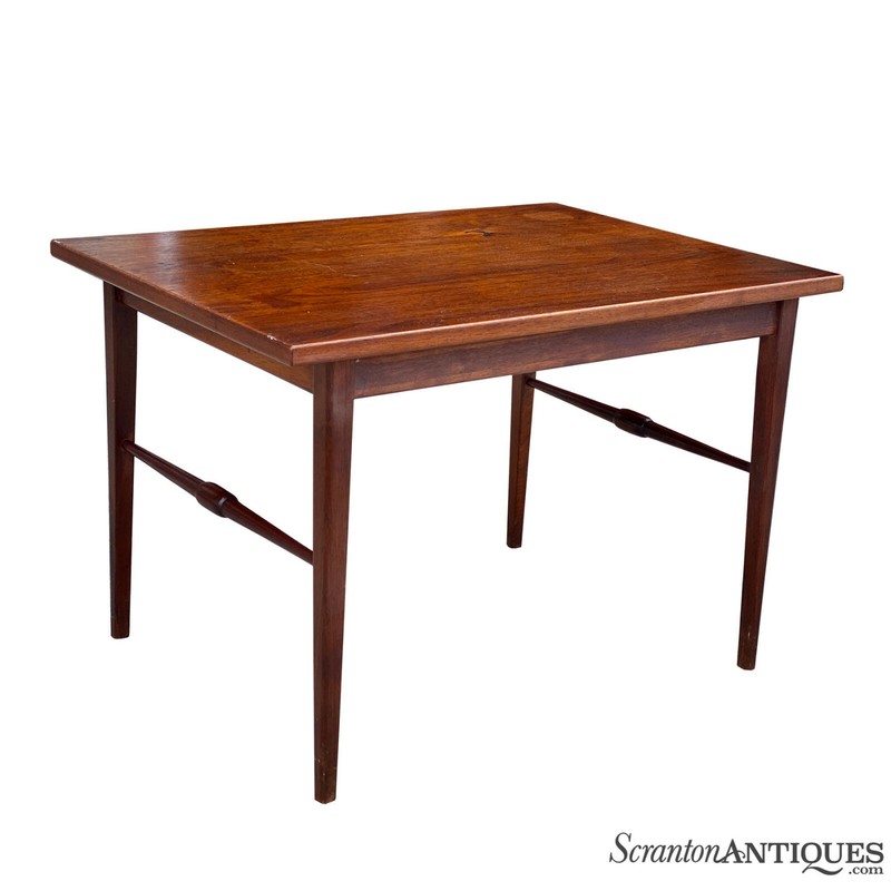 Mid-Century Modern Walnut Rectangle Occasional Side Table
