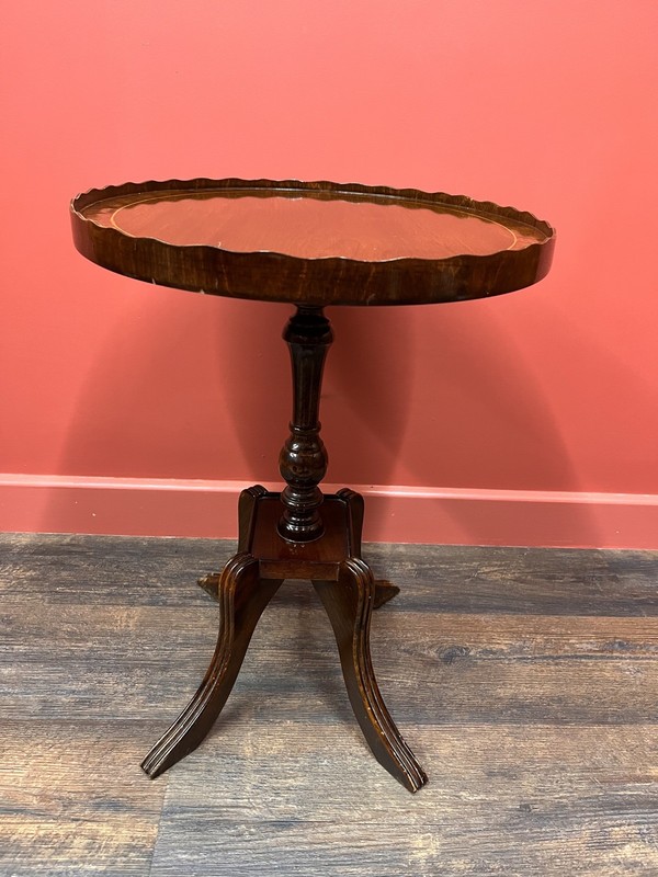 Vintage Mid-20th Century Flamed Mahogany Side End Table FREE UK DELIVERY gallery