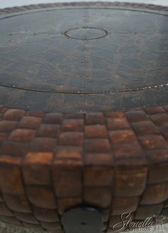 L72145: Coconut & Bronze Mounted Coffee Table gallery