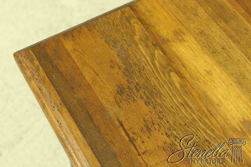 51635EC: Iron Base 1 Drawer Rustic Distressed Wood Occasional Table gallery