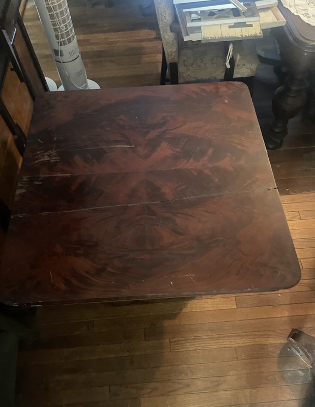 Antique Empire Gaming Console Table Solid Wood 30” Tall 34” Wide Mk Offer! gallery