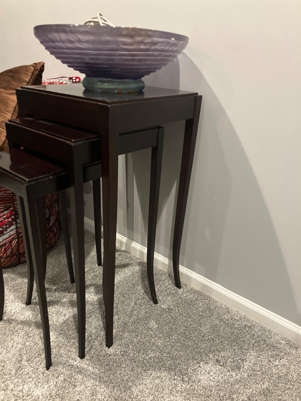 vintage stacking nesting tables