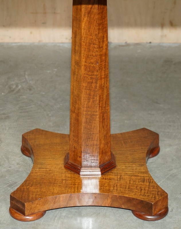 ANTIQUE RESTORED WILLIAM IV CIRCA 1830 MAHOGANY & WALNUT WOOD CHESSBOARD TABLE gallery