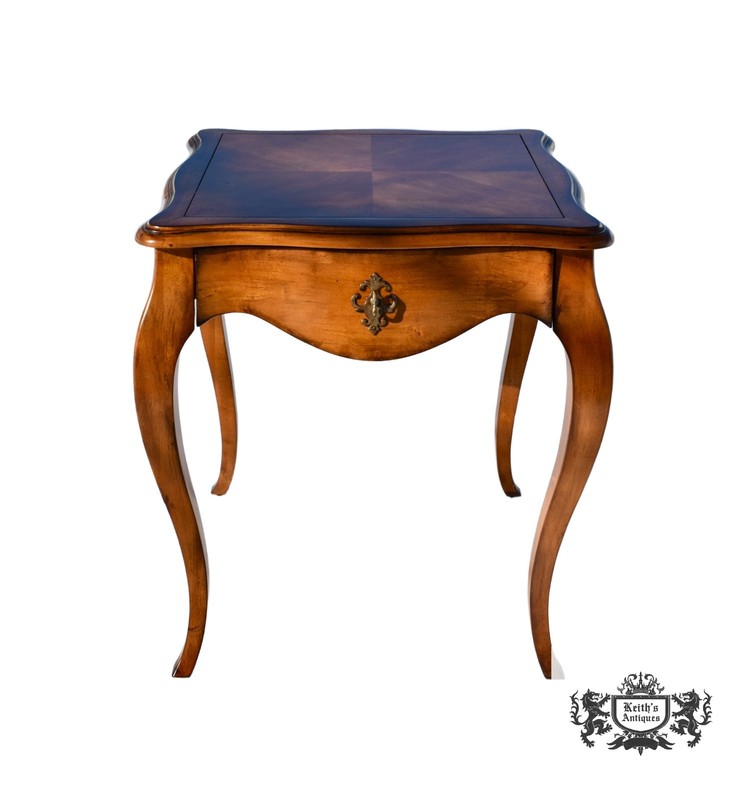 Vintage Century Destinations Square French Provincial Side Table w/Drawer
