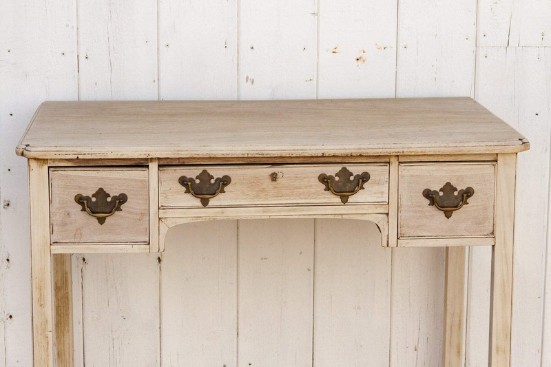 Antique Bleached English Lowboy Side Table gallery