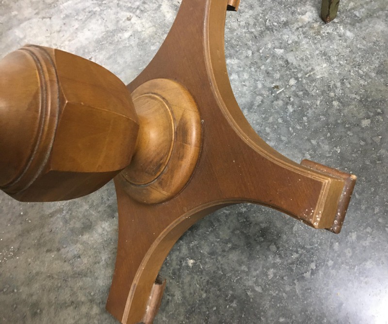 Mid Century Modern Faux Marble Top Mersman Side Table end square vintage gallery
