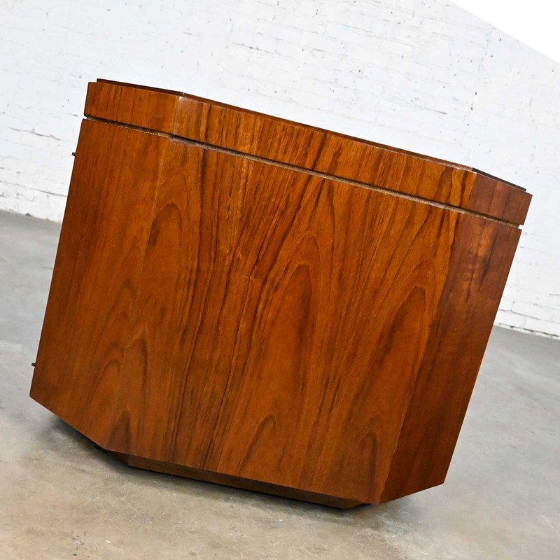 MCM to Modern Founders Furniture Octagon Commode End Table Cabinet Patterns 21 gallery