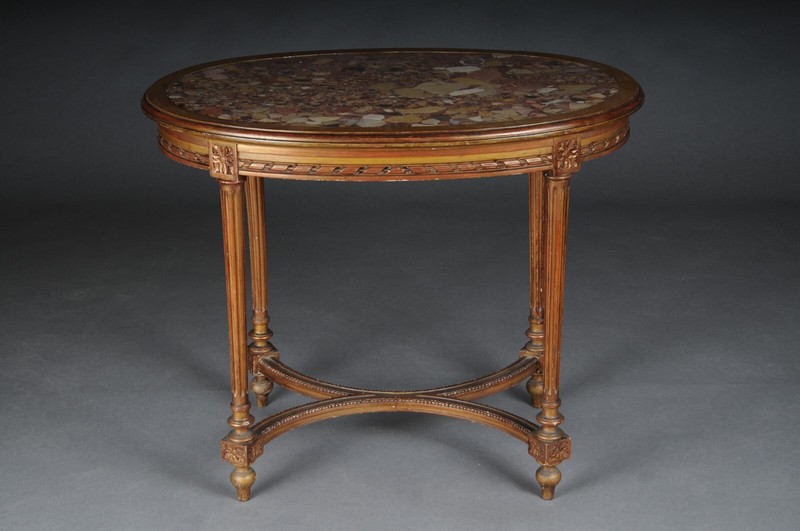Classic Louis XVI Coffee Table/Side Table, Beech