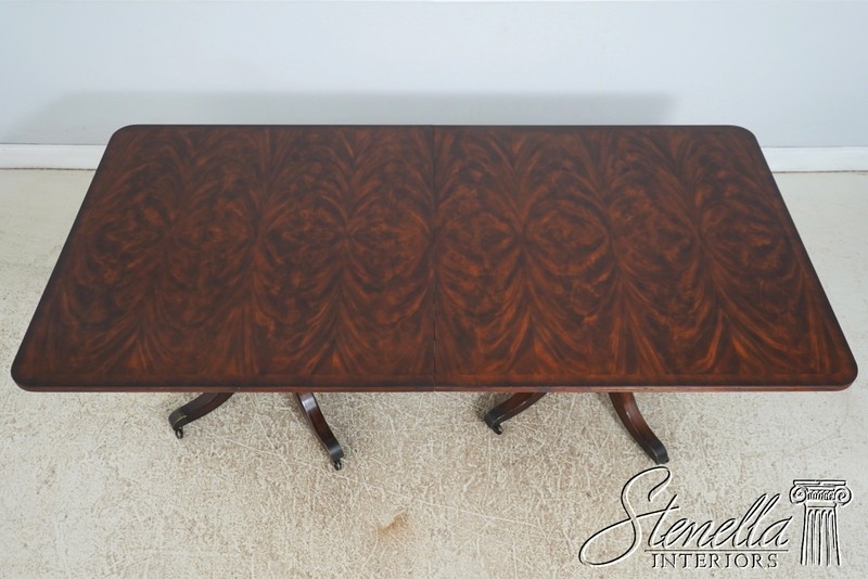 L73193: THEODORE ALEXANDER Double Pedestal Mahogany Dining Table gallery