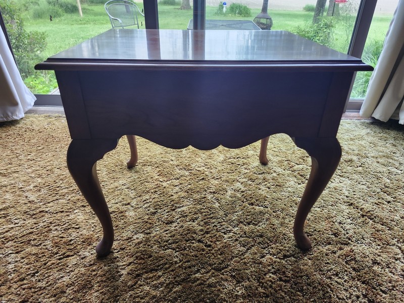 Jamestown Sterling Queen Anne side table with drawer gallery