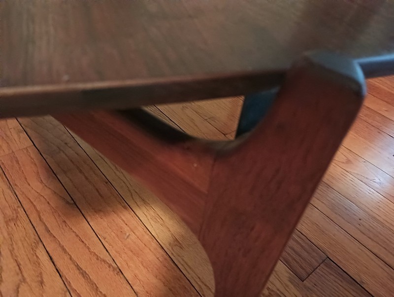 vintage American modern table for screen room lounge chair gallery