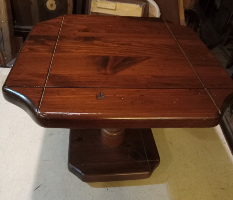 Mid Century Old Tavern Pine Pier Table / Side Table (RP-PT-37) gallery