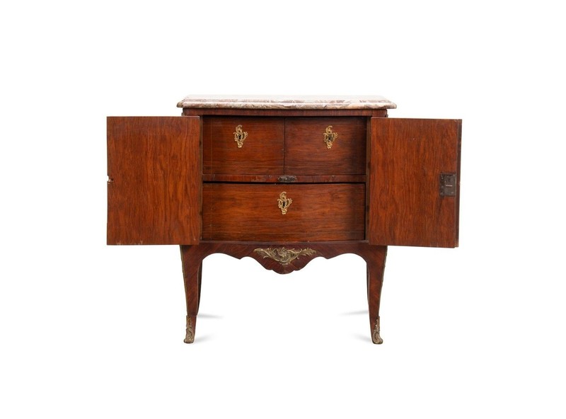 18th Century c. 1770 Signed Pierre Denizot French Louis XV Period Bombe Commode gallery