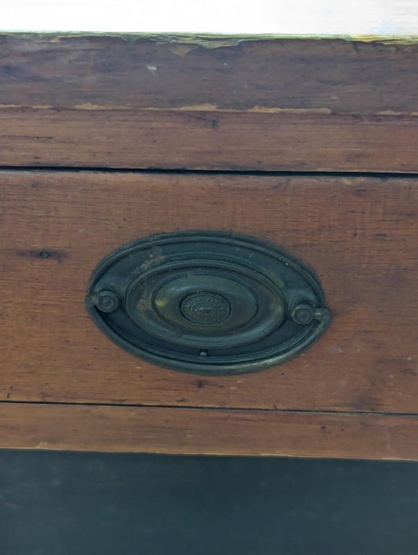 C. 1825 Yellow And White Pine Table Lower Delaware gallery