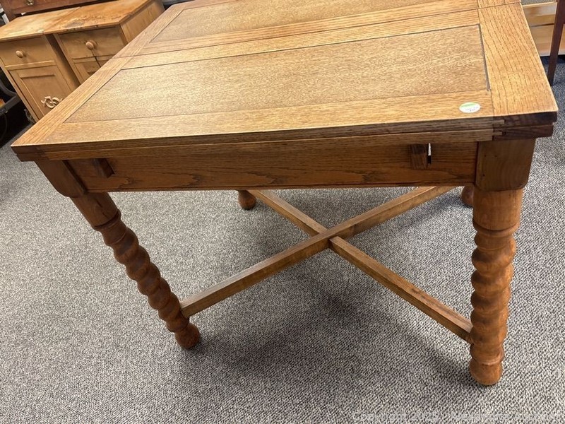 Antique pub draw-leaf Barley Twist Solid Wood Table gallery