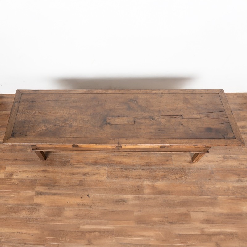 19th Century French Oak Coffee Table with Four Drawers gallery