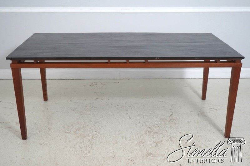 L71702: Modern Design Cherry Slate Top Dining Table gallery