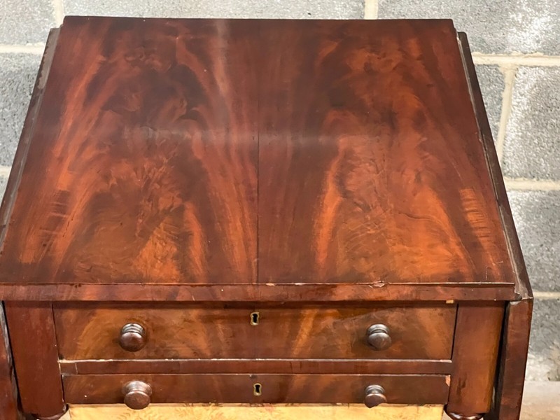 antique empire sewing table stand end table classical federal 1840 gallery
