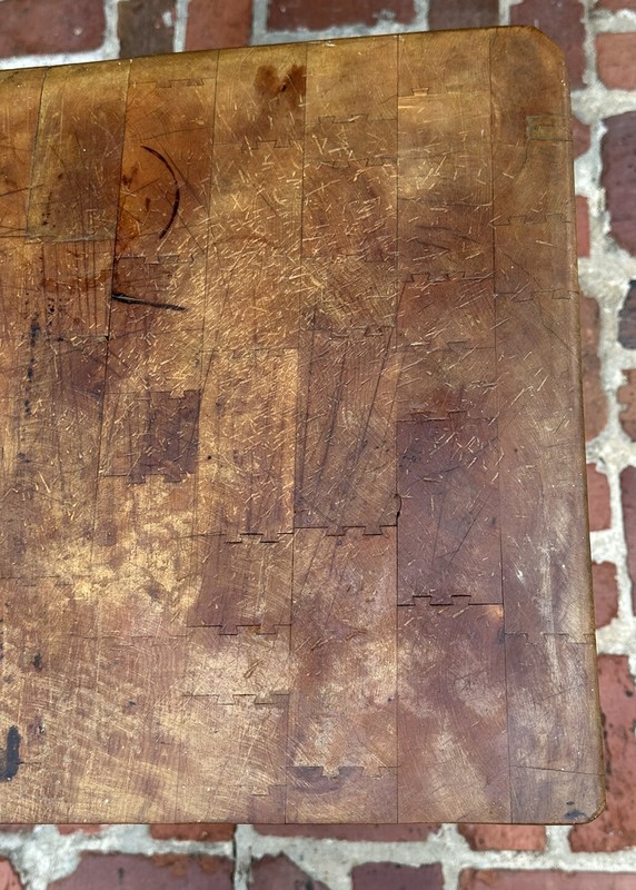 Vintage, Authentic Butcher Block Antique Butcher Block gallery