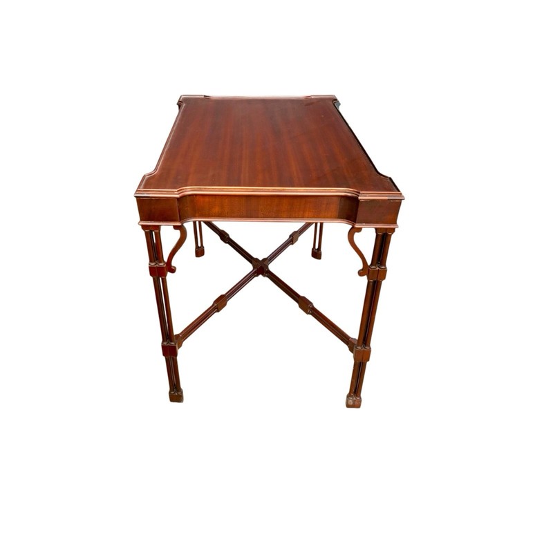 Table Drexel Heritage Brand Chippendale Style Mahogany Wood Vintage Decor gallery