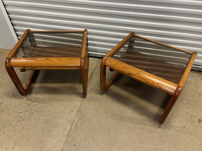 Vintage Mid Century Modern Side Tables by Lou Hodges for Mersman