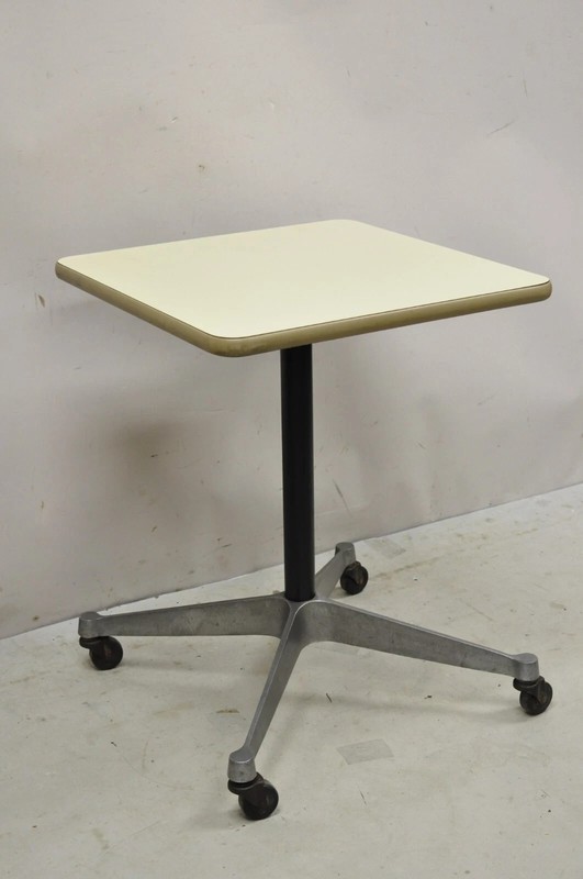 Vintage Herman Miller Eames Mid Century Modern Rolling Contract Base Side Table gallery