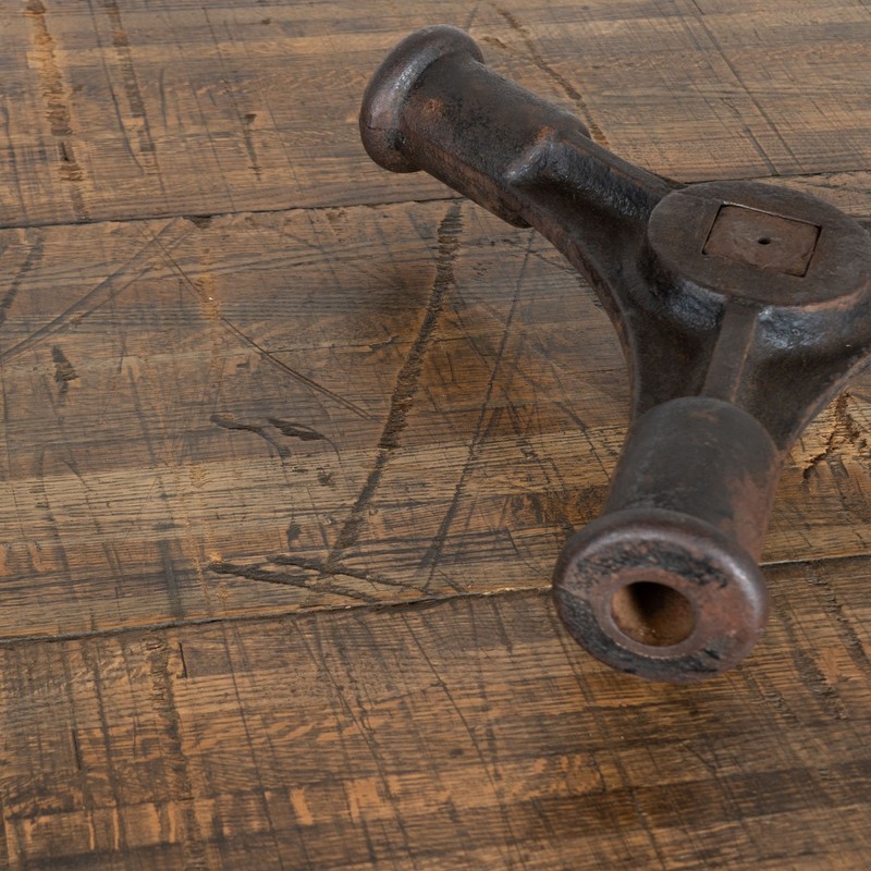 Early 20th Century Wine Tasting Table with Wine Press Base gallery