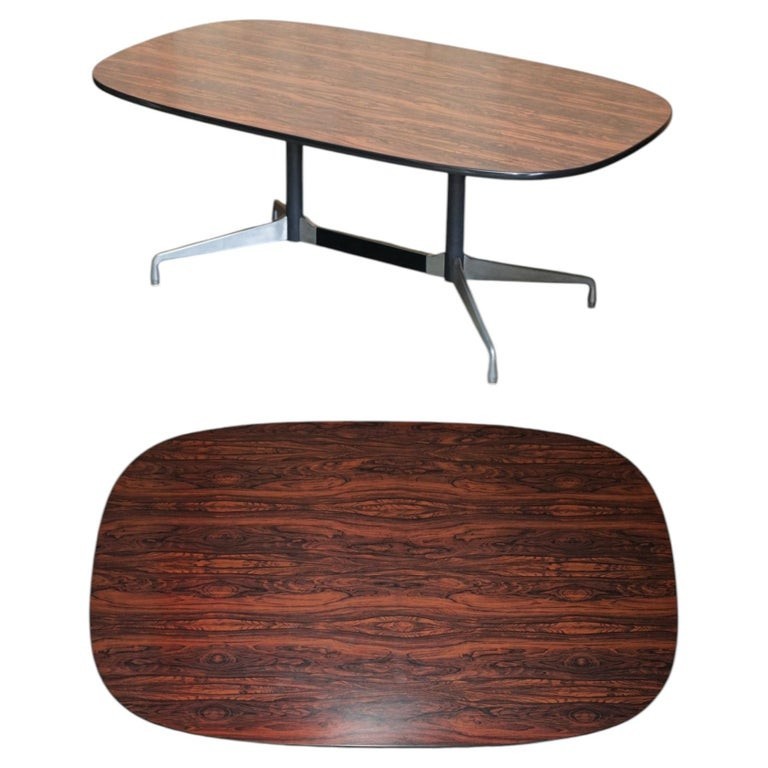 VINTAGE MID CENTURY MODERN HERMAN MILLER EAMES ROSEWOOD CONFERENCE TABLE