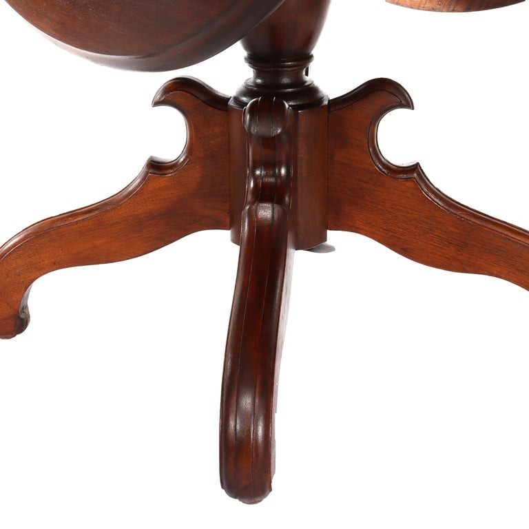 Antique Victorian Walnut Drop Leaf Table C1890 gallery