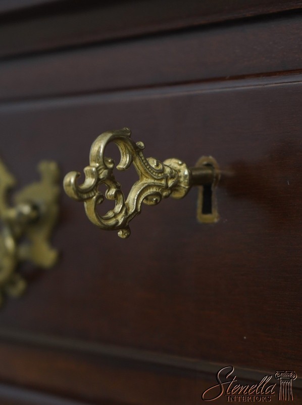 71817: BIGGS Mahogany Chippendale Style Carved Lowboy gallery