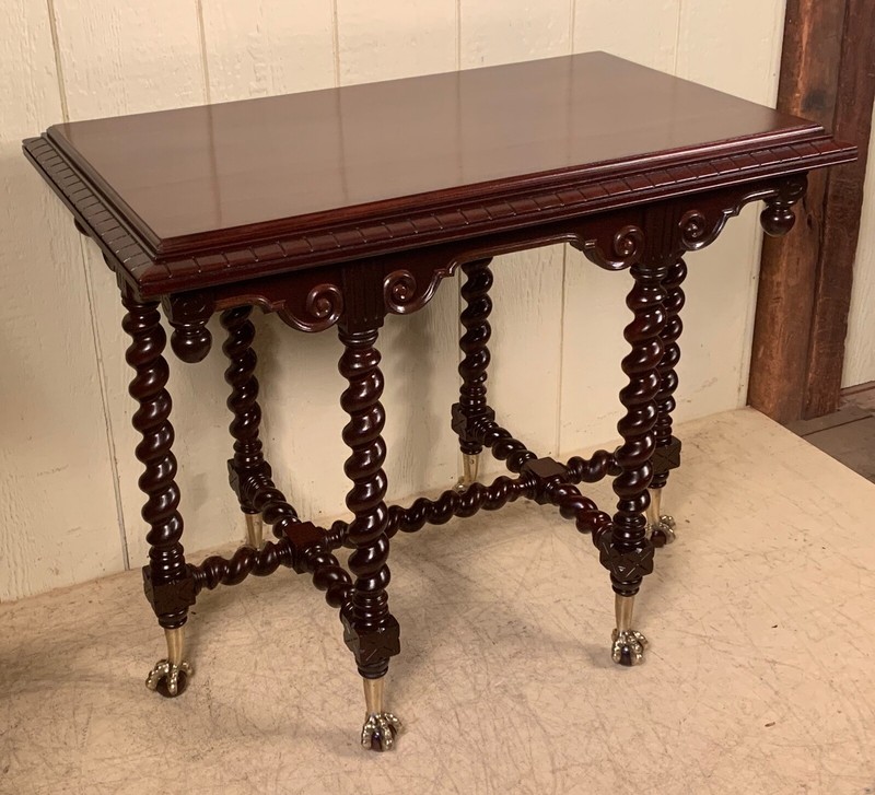 Antique Mahogany Victorian Lamp Table