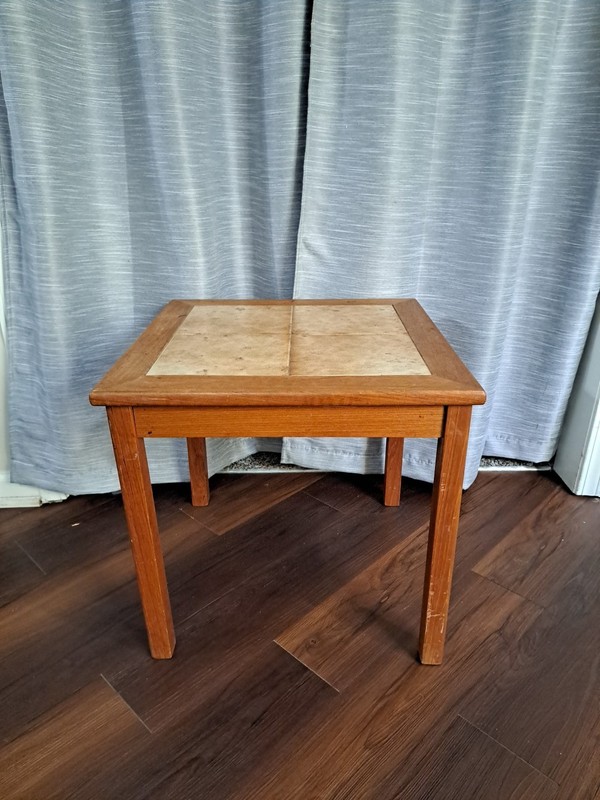 M°belfabrikken Toften Danish Tile-Top Teak Side Table
