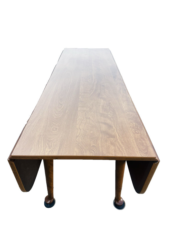 Beautiful American Ethan Allen Solid Maple Drop Leaf Dining Room Table/ Laminate gallery