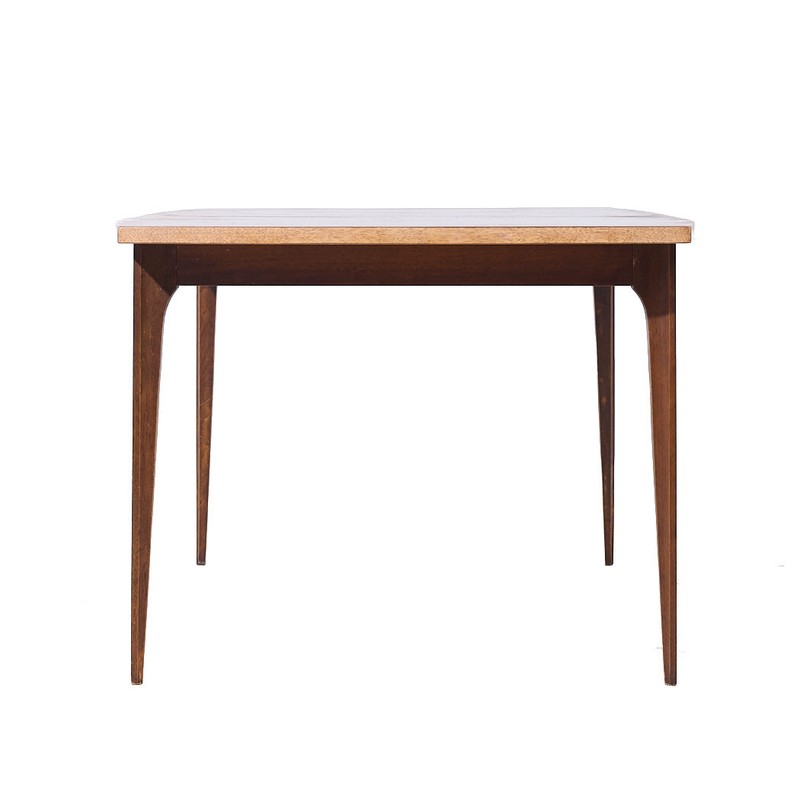 Broyhill Brasilia Mid Century Walnut Expanding Dining Table with 1 Leaf gallery