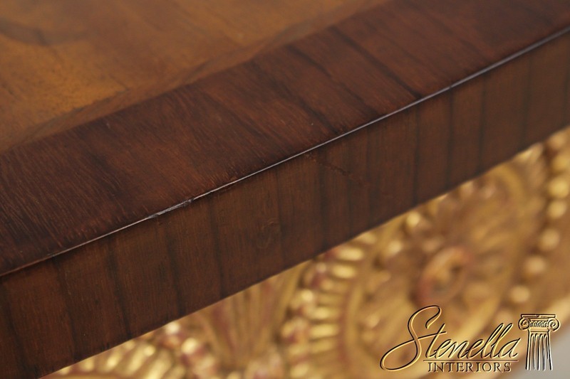 L28431EC: Adam Gold Gilted Satinwood Inlaid Demilune Console Table gallery