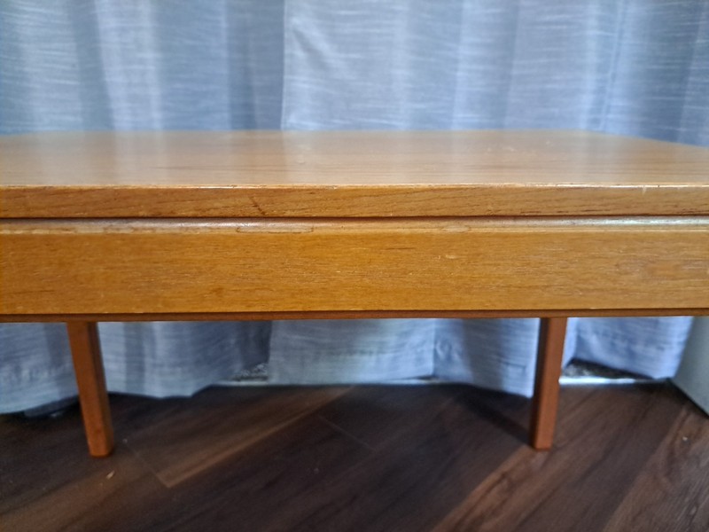 P. S. HEGGEN Mid Century Teak Side End Table Made In Norway gallery