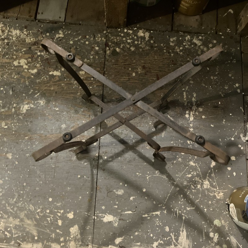 antique metal table Vintage End Table Out Door Table Food Tray Picnic Tray Old gallery
