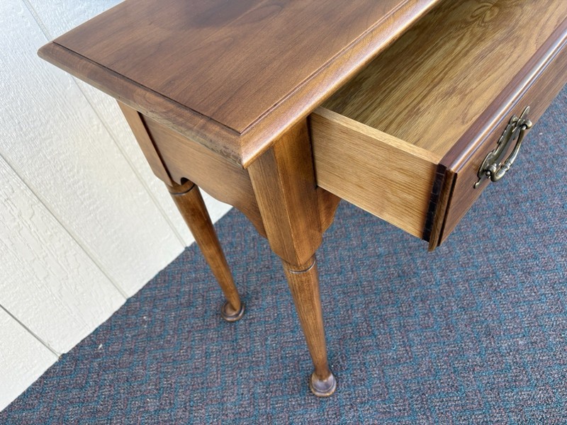 67081 STATTON Solid Cherry Console Sofa Table Stand with Drawer gallery
